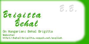 brigitta behal business card